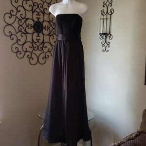 White by Vera Wang Strapless Black Dress Size 10
